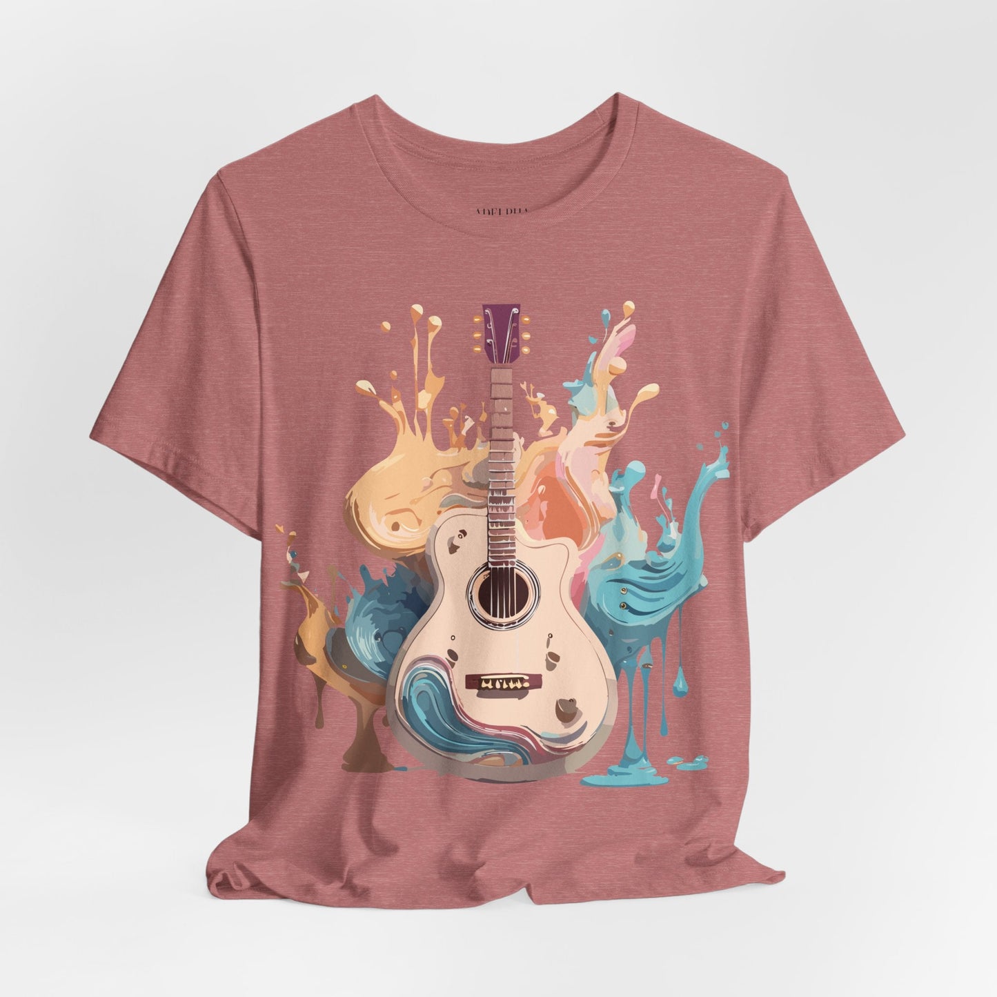 Music Graphic Unisex 100 Cotton Vintage Art with Musical Elements Tee 62