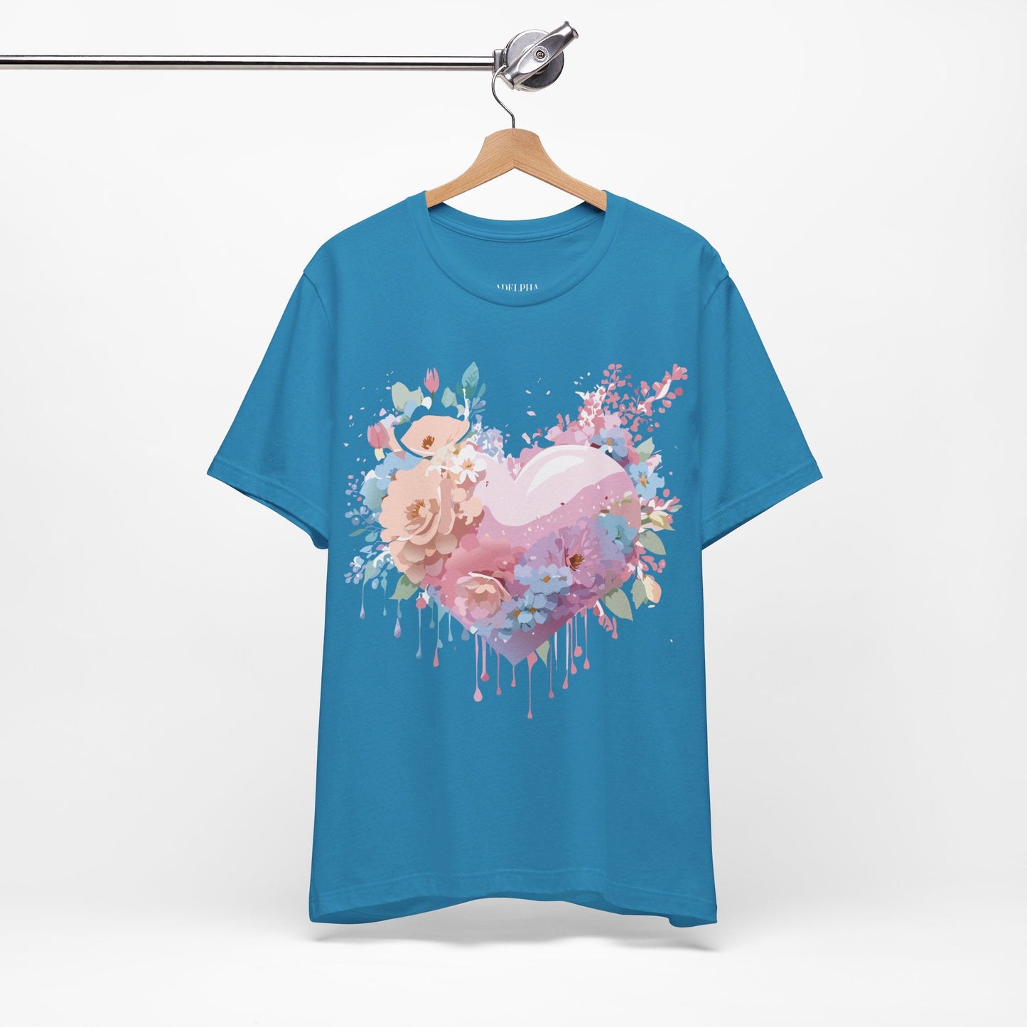 Adelpha Unisex Graphic Tee Valentine Shirts Vintage Inspired Artwork Short Sleeve Jersey