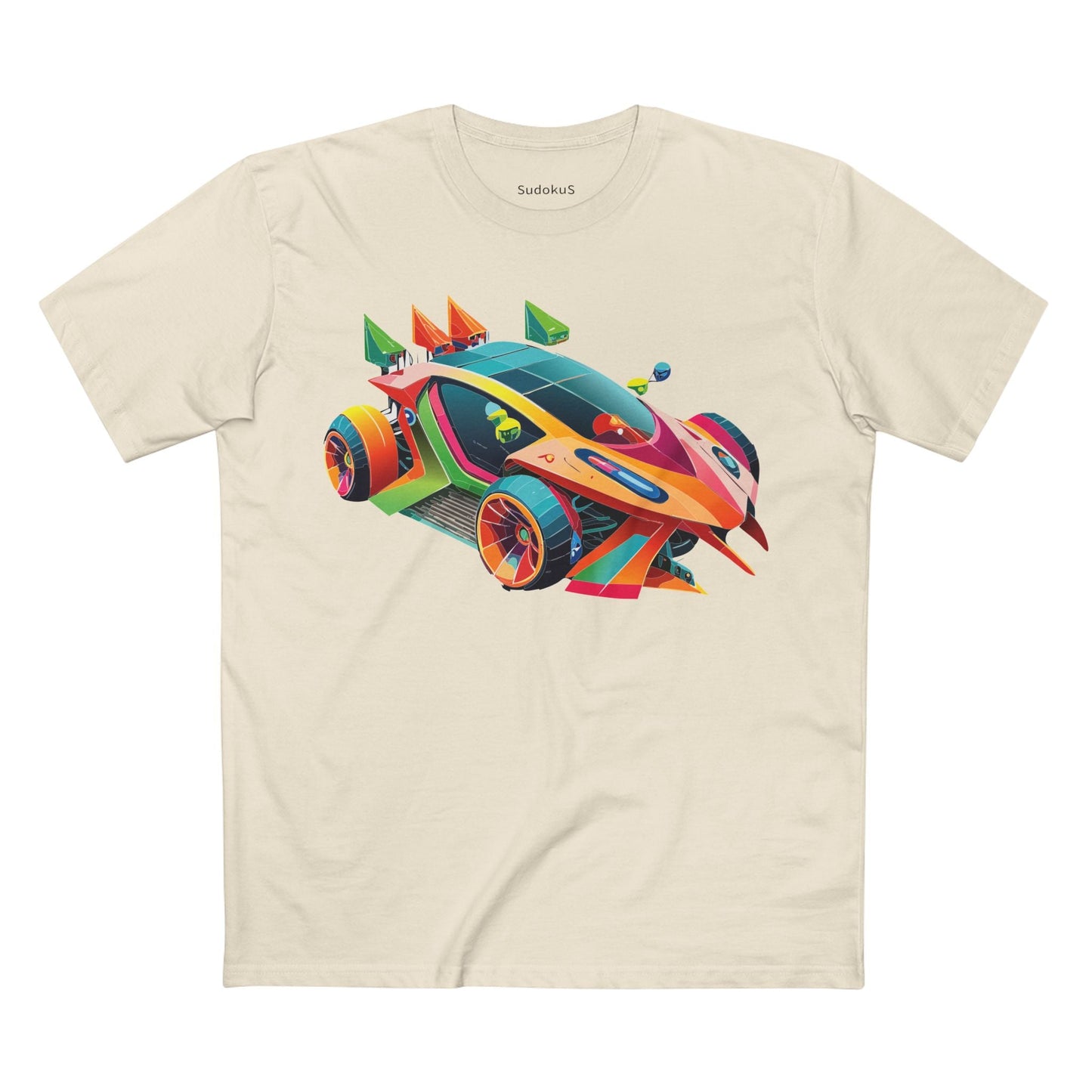 Car Graphic Unisex 100 Cotton Staple Tee 25