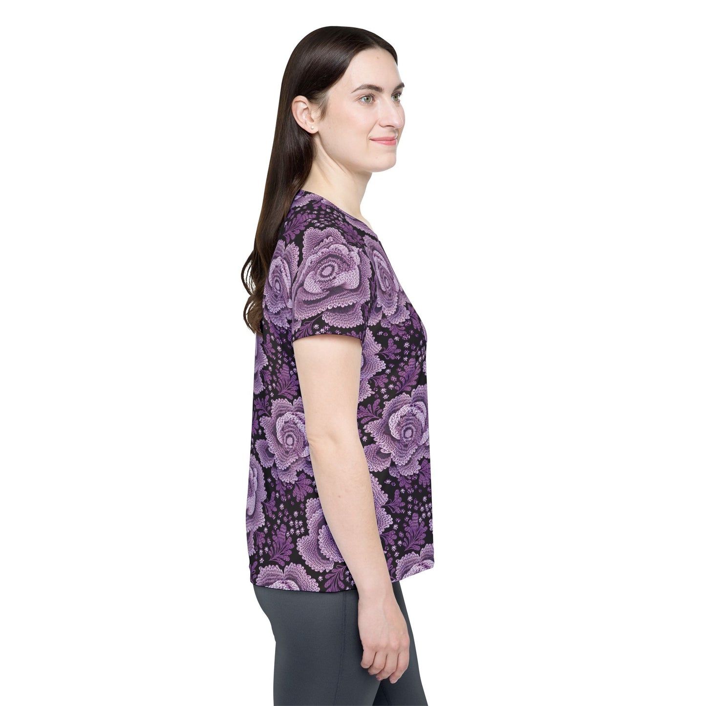 Lace Print Poly Shirt, Poly Shirt with Lace Print, Lace Shirt 65