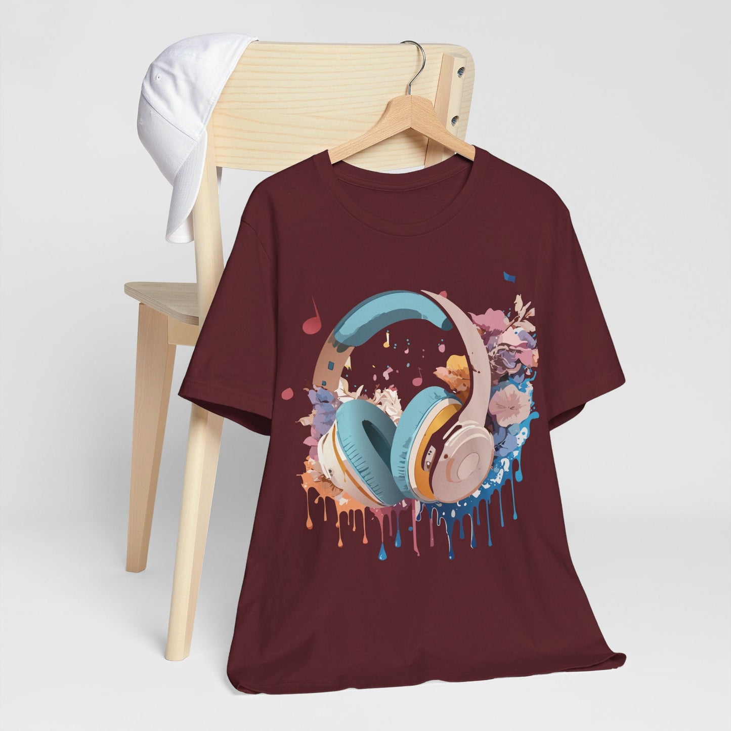 Music Graphic T Shirt Unisex Short Sleeve Tee Adelpha Vintage Inspired Art For Casual Everyday Wear