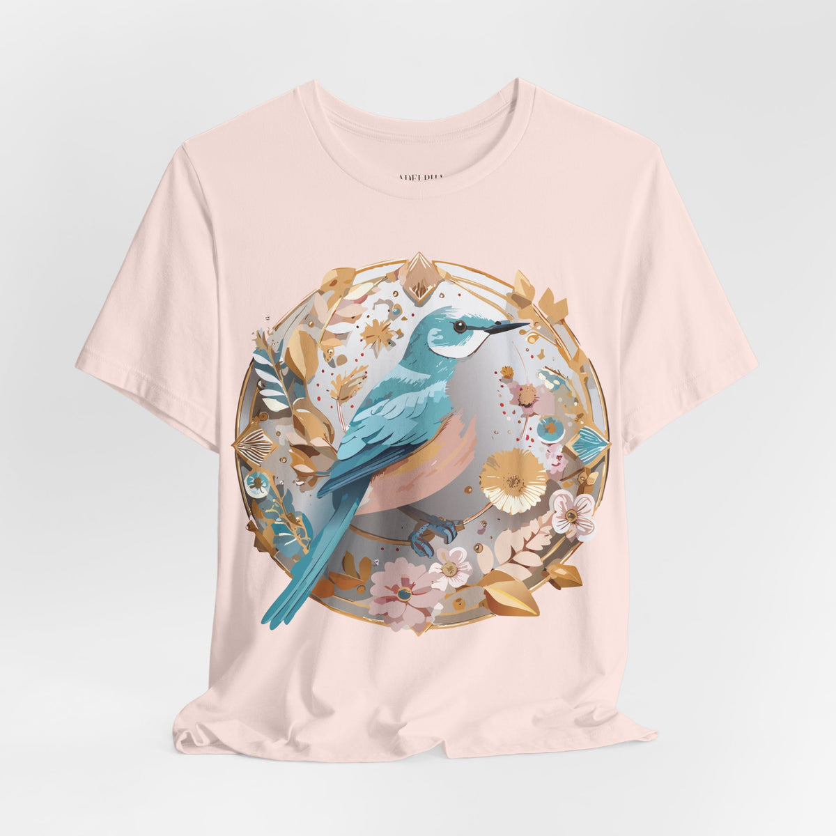 Medallion Graphic Unisex Cotton Bella+Canvas Tee with Art Design d48
