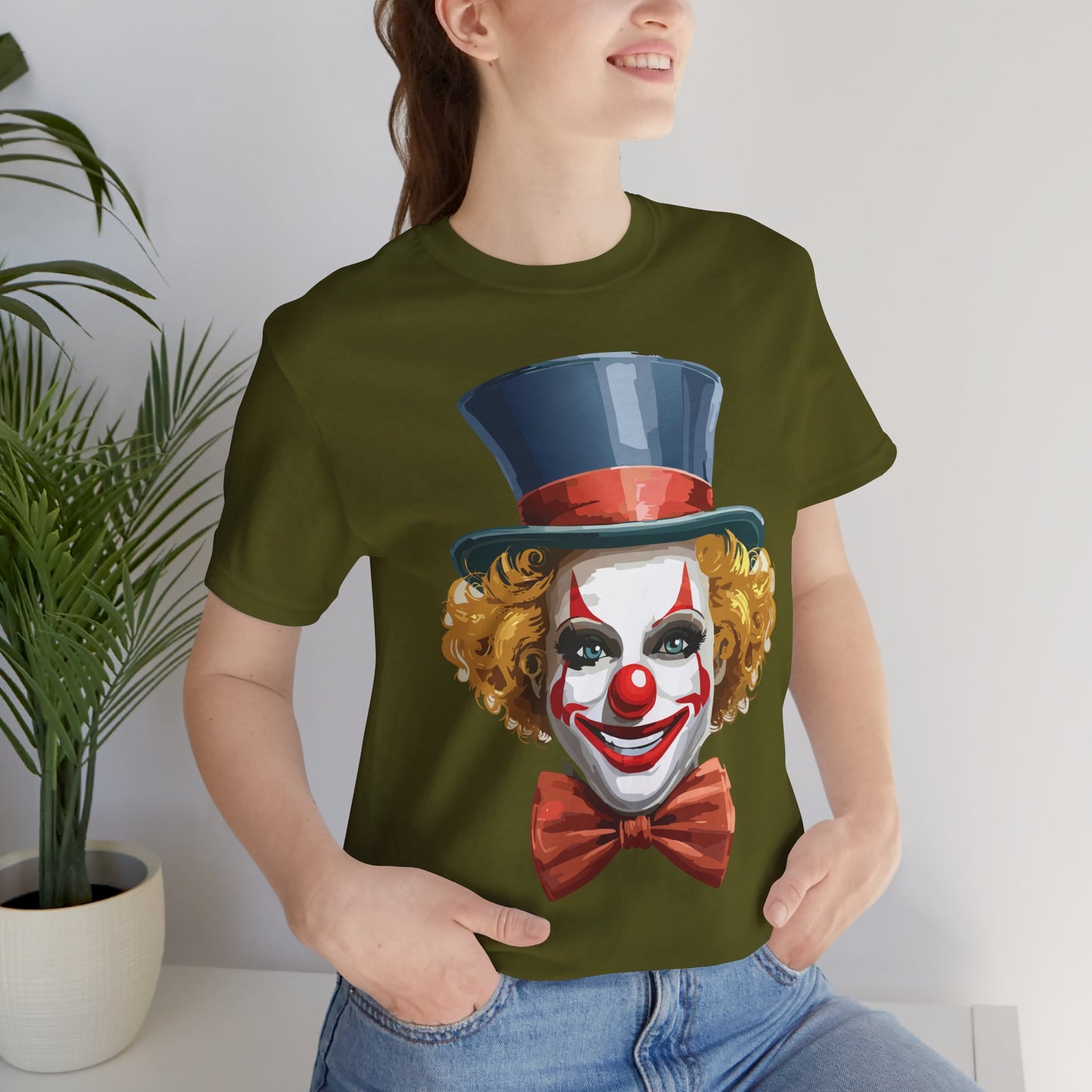 Clown Shirt, Funny Shirt, T-Shirt with Clown, Funny Art Design Tee, Circus Tees, Circus T-Shirt, Unisex Humor Wear 11