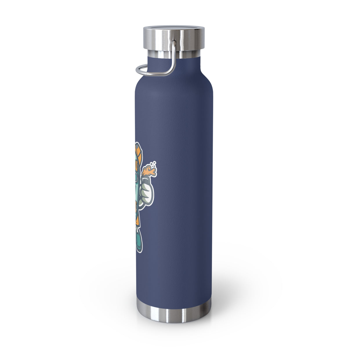 22oz Copper Insulated Water Bottle with Cartoon Design - CV57