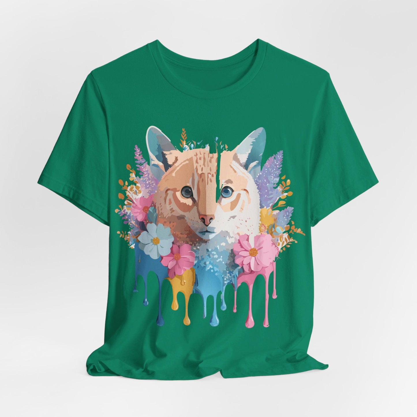 Cat Graphic Tee Unisex Vintage Art Design Adelpha Premium Comfort