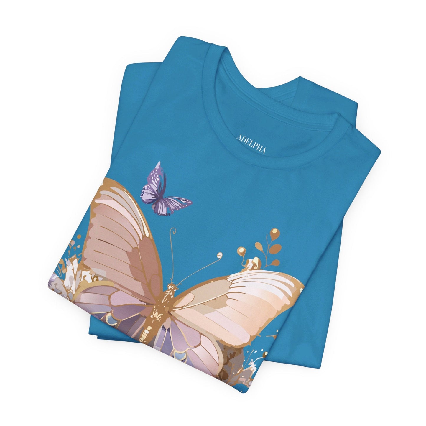 Butterfly Graphic Tee From Adelpha Unisex Short Sleeve Vintage Artwork