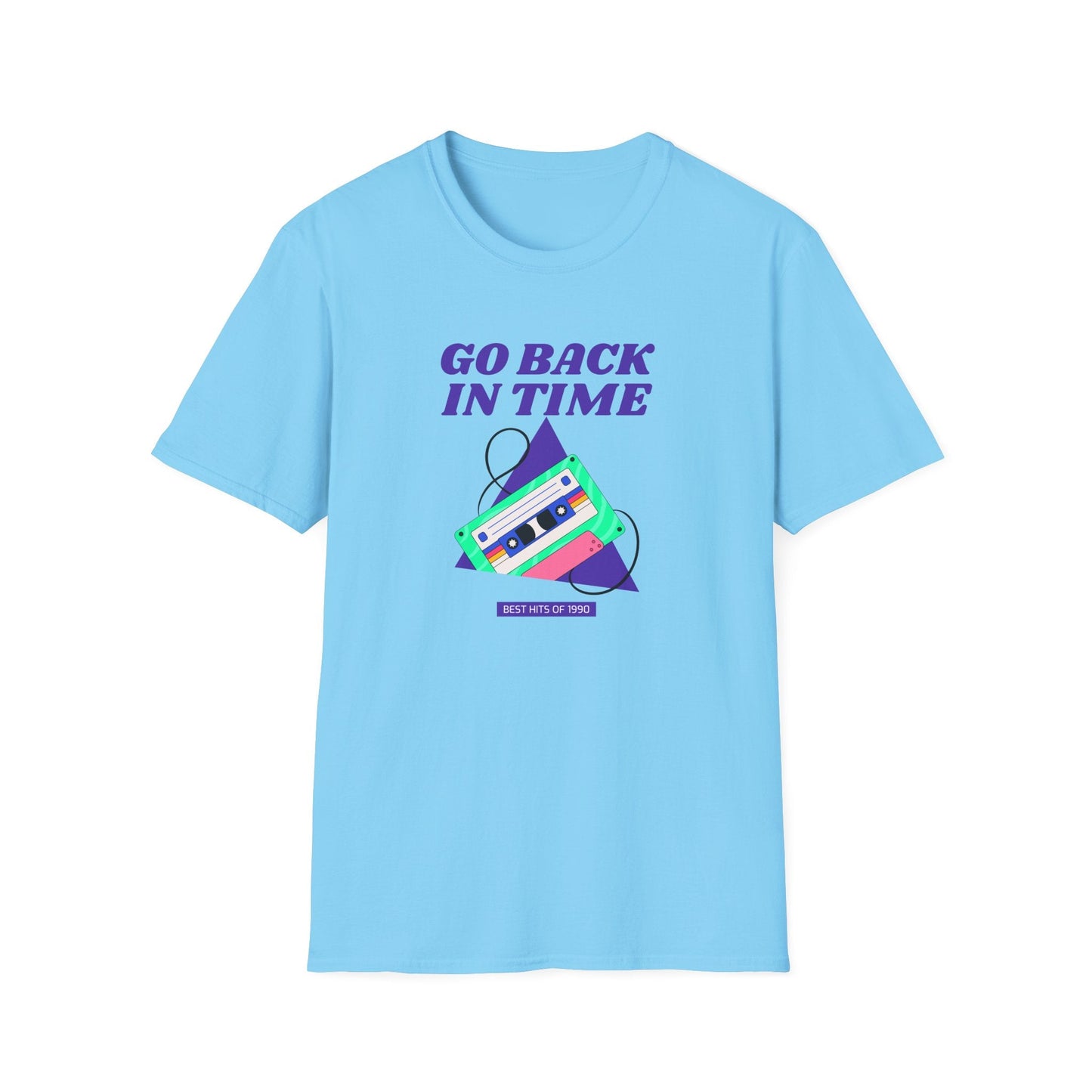 Retro Go Back In Time Cassette T-Shirt Unisex Cotton