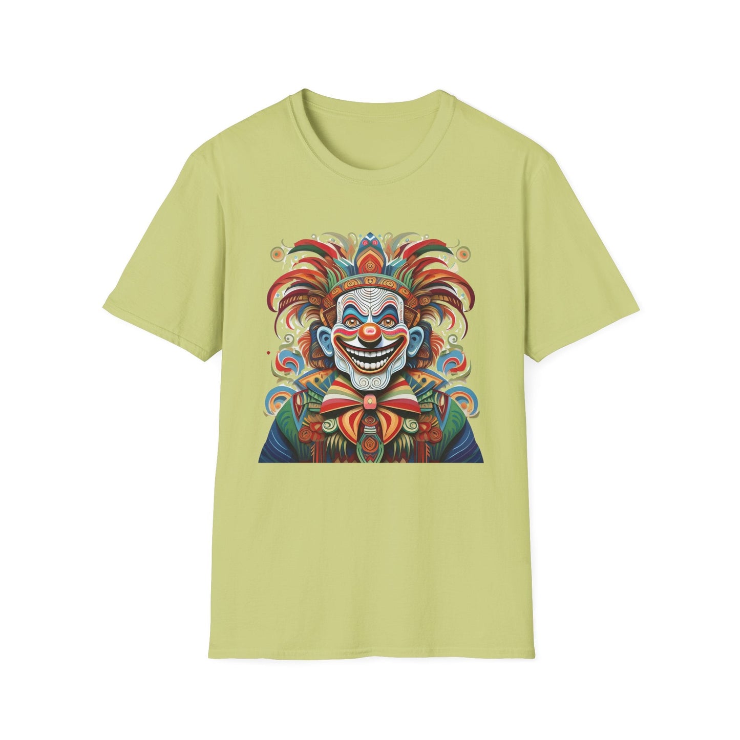 Clown Shirt Unisex Tee Funny Man Circus Shirt Scary Man Tee Gildan Softstyle 64000
