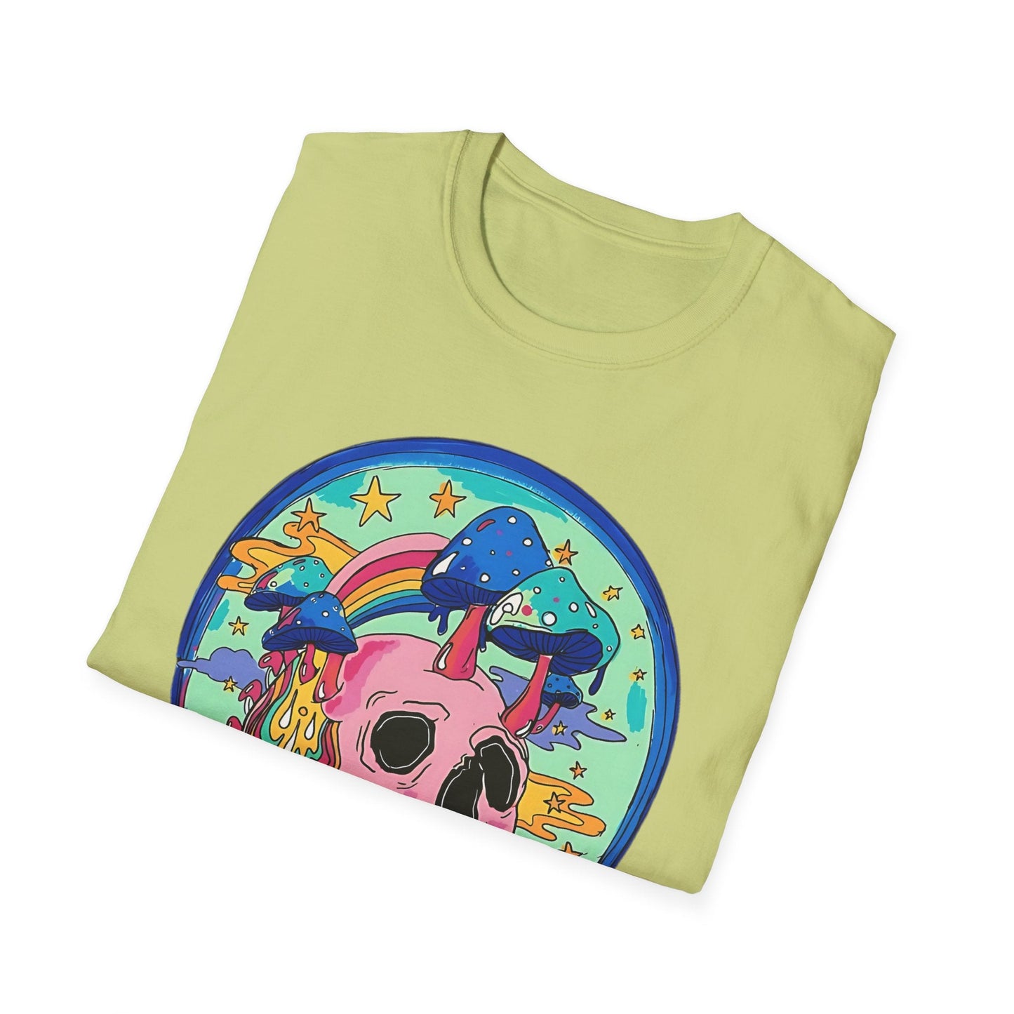 Skull Graphic Tee Unisex Gildan Softstyle 64000 100 Cotton Short Sleeve Shirt Art Design