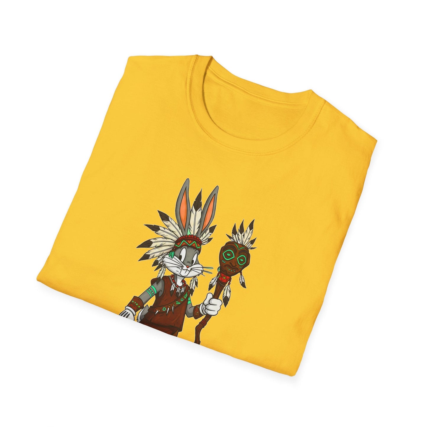 Bugs Bunny T Shirt Unisex Cartoon Character Design Gildan Softstyle 64000 Tee All Sizes