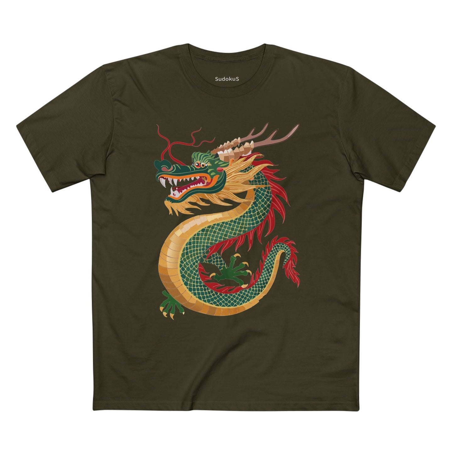 Dragon Graphic Unisex 100 Cotton Staple Tee 12