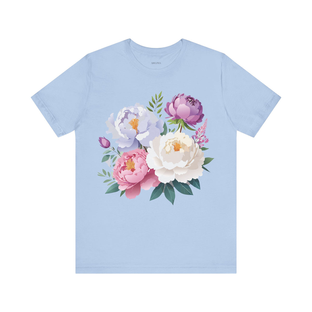 Floral Graphic Tee Shirt - Bella+Canvas Unisex 100 Cotton 30