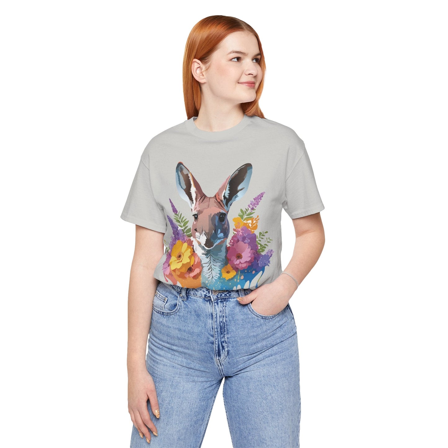 Kangaroo Graphic Unisex 100 Cotton Vintage Animal Artwork Tee 8
