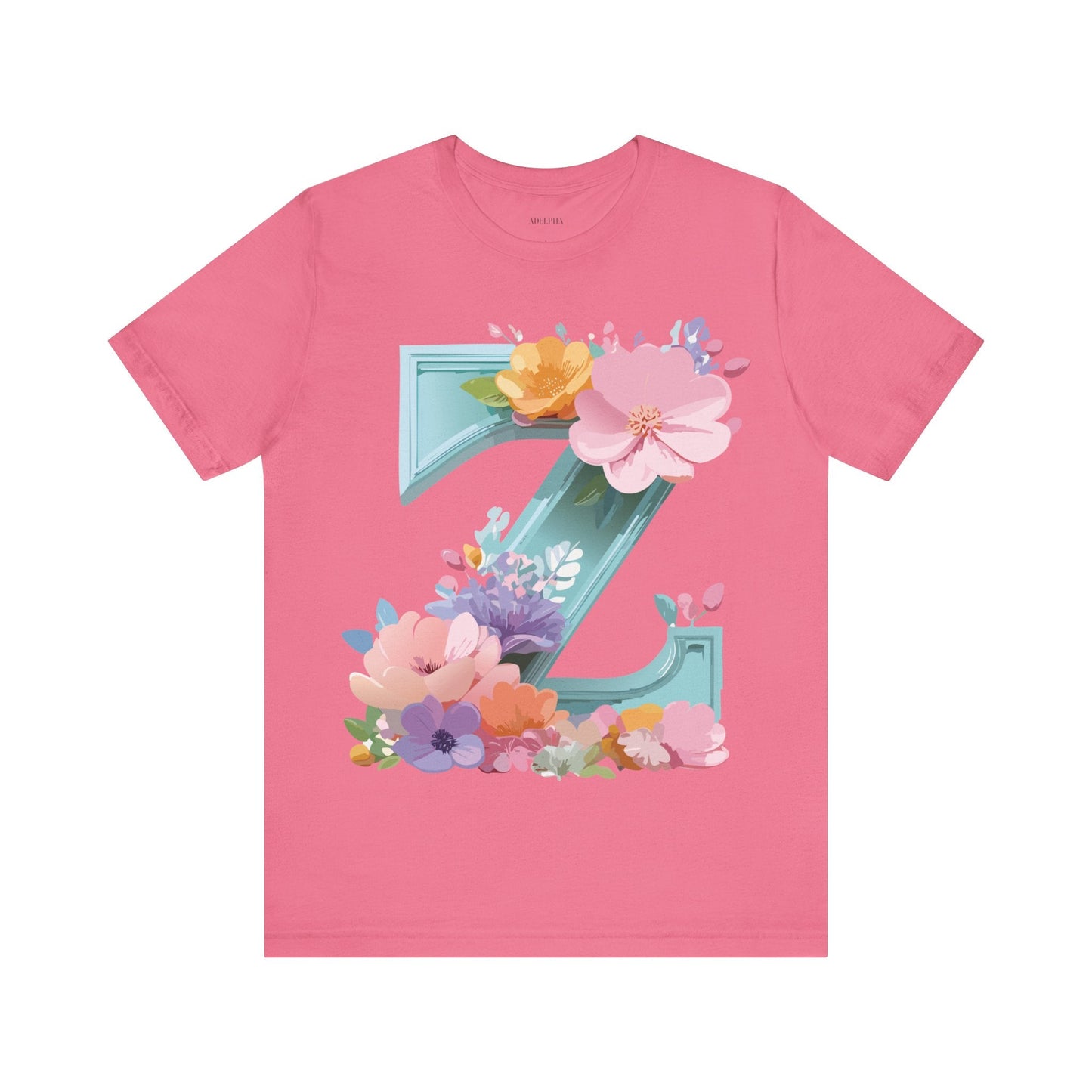 Letter Z Shirt Graphic Tee Unisex Jersey Short Sleeve Premium Vintage Inspired Artwork Adelpha