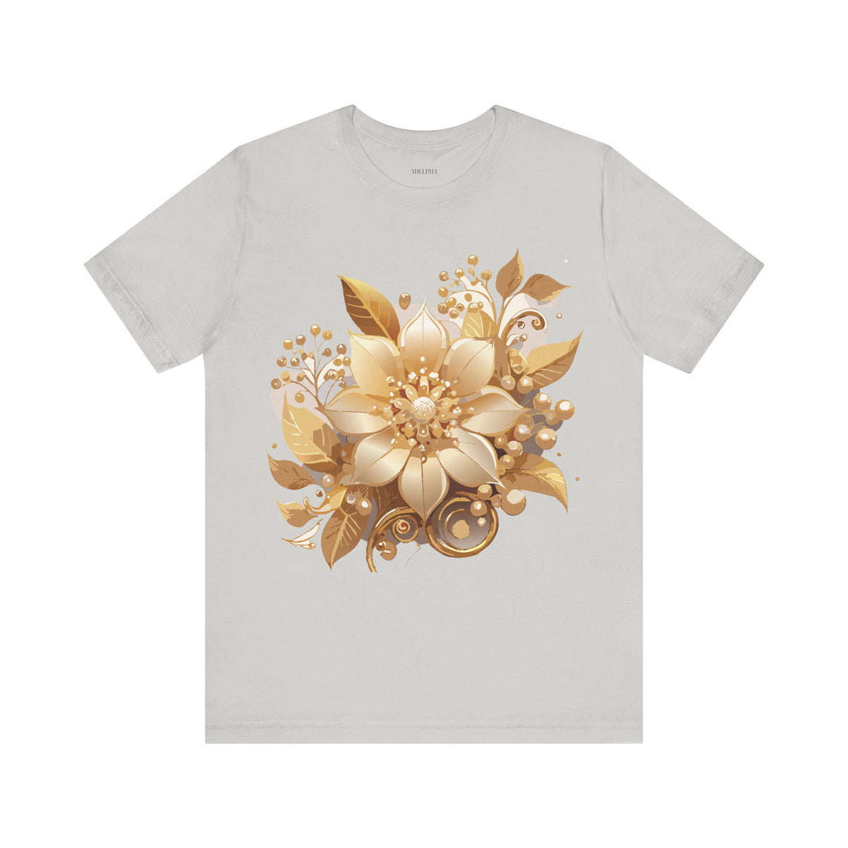 Jewelry Graphic Unisex Cotton Bella+Canvas Tee with Gemstones Art Design m24