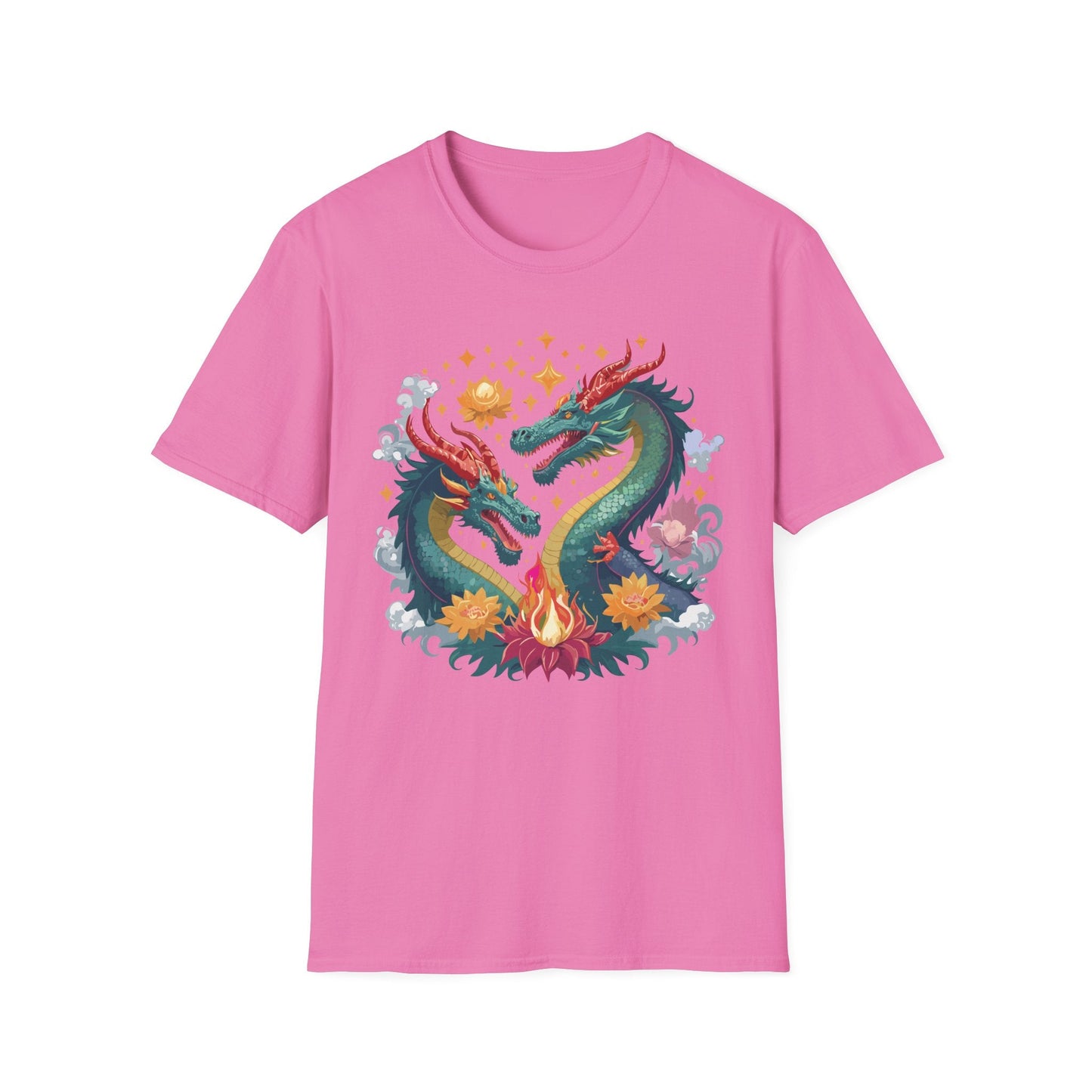 Dragon Graphic Unisex 100 Cotton Tee with Animal Artwork Design 2