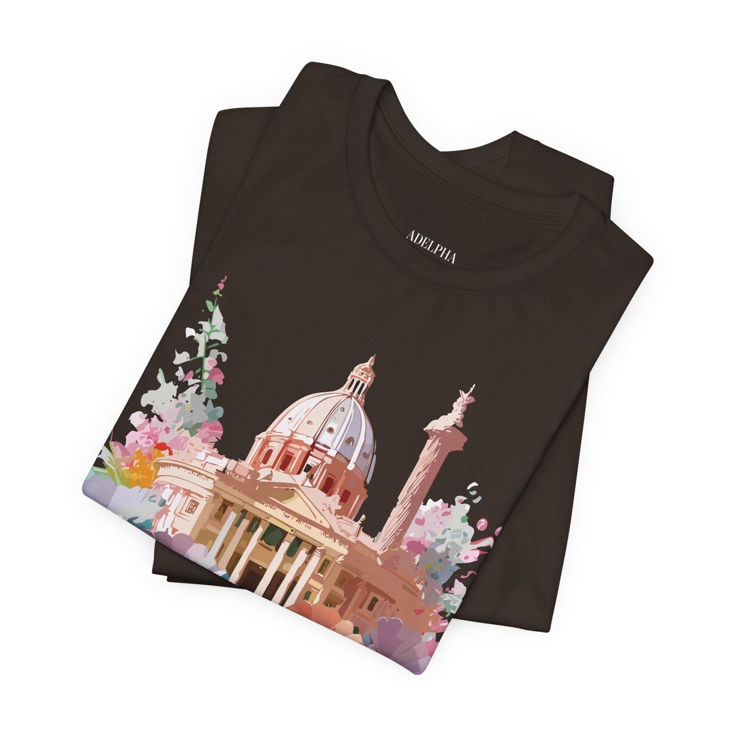 Tourist Shirt Rome Graphic Tee Unisex Jersey Short Sleeve Art Design By Adelpha Artwork