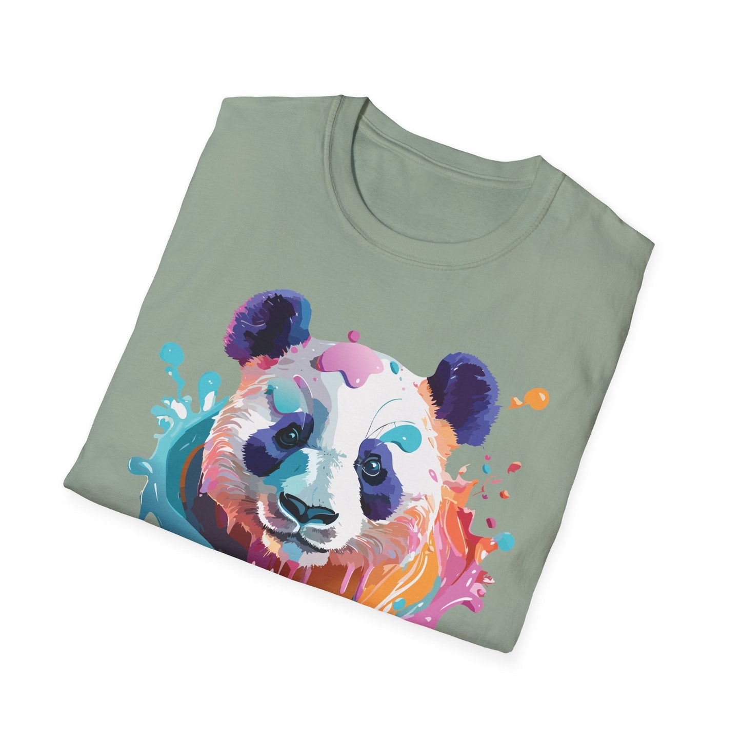 Panda Shirt T Shirt Softstyle 64000 Gildan 100 Percent Ring Spun Cotton Comfortable Animal Tee