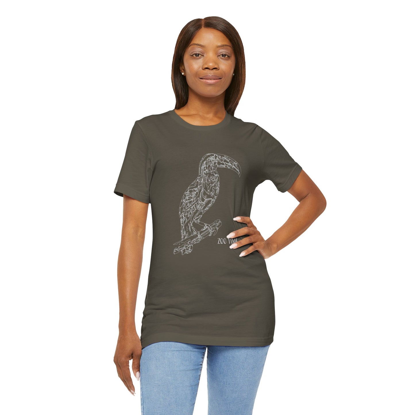 Unisex Tee Shirt with animals Print