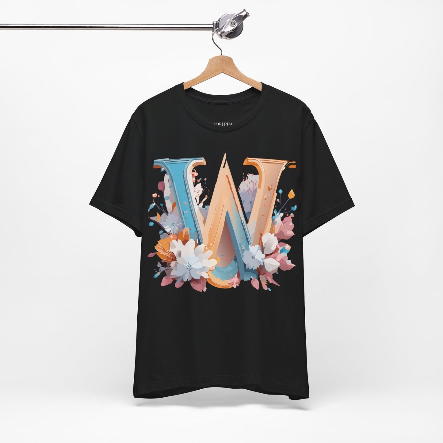 Letter W Shirt Unisex Graphic Tee By Adelpha Featuring Vintage Artwork For Everyday Casual Wear