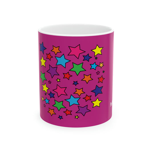 Coffee & Tea Mug with Stars Art design