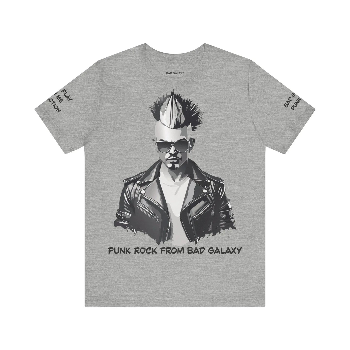 Bad Galaxy Punk Rock Tee Shirt Made In USA With Eco Friendly Ink 100 Percent Cotton