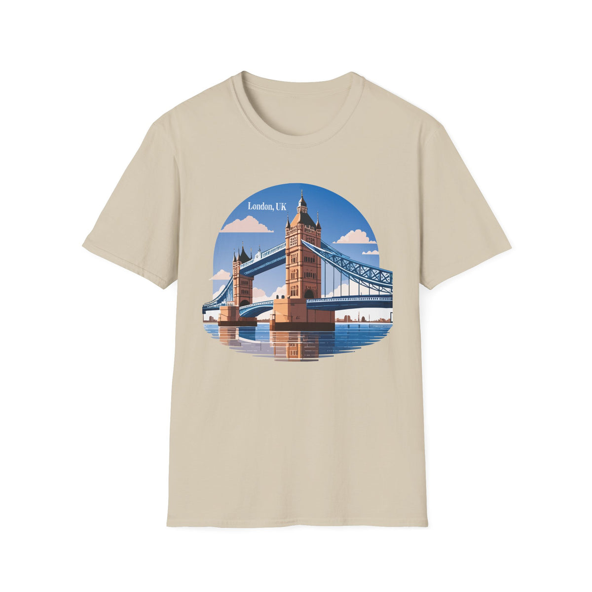 London Tower Bridge Tee | UK Landmark Illustration, Travel Souvenir