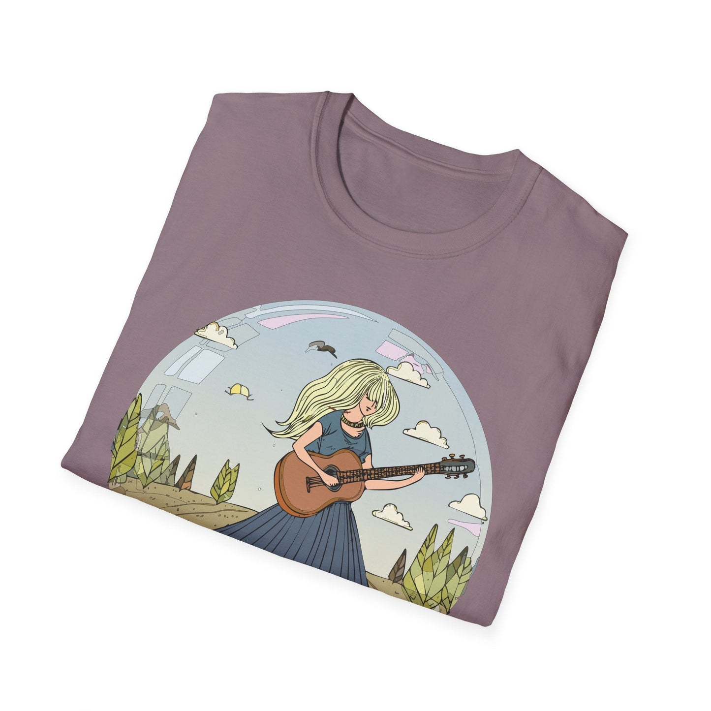 Womens Graphic T Shirt Art Design Tee Softstyle Cotton Ring-Spun Unisex Short Sleeve