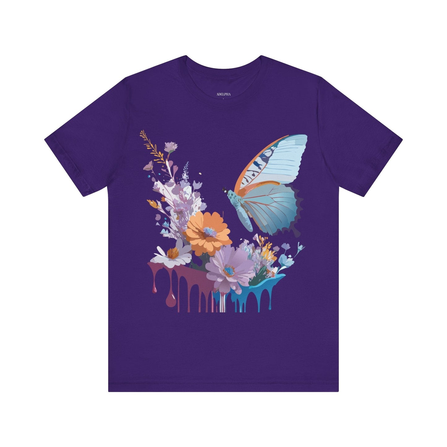 Butterfly Graphic Tee Unisex Jersey Short Sleeve Vintage Inspired Adelpha Art