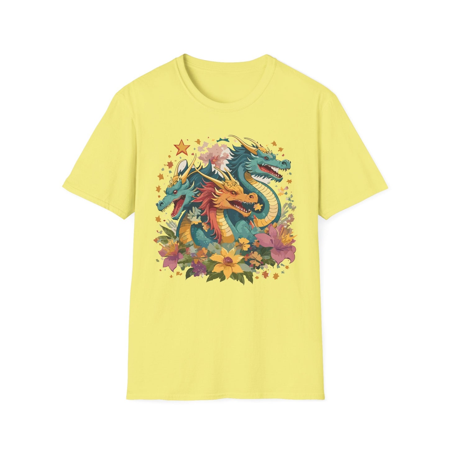 Dragon Graphic Unisex 100 Cotton Tee with Animal Artwork Design 8