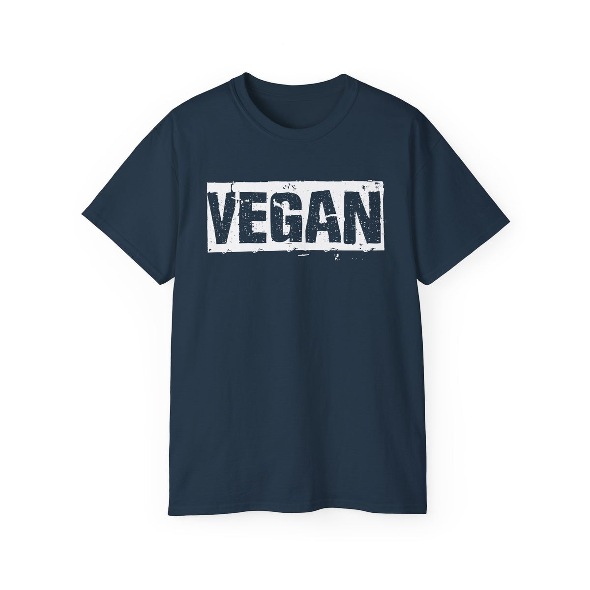 Vegan Block Stamp Tee | Bold Text Graphic T-Shirt