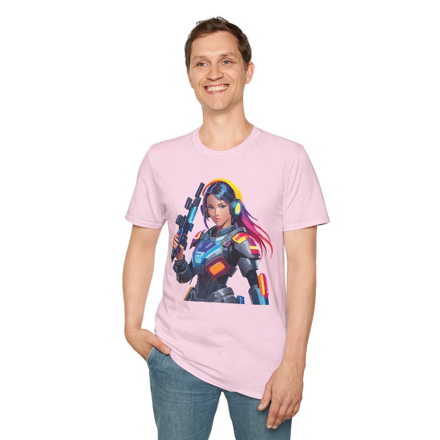 Robocop T Shirt Unisex Softstyle 64000 Graphic Tee With Robocop Art Design Premium