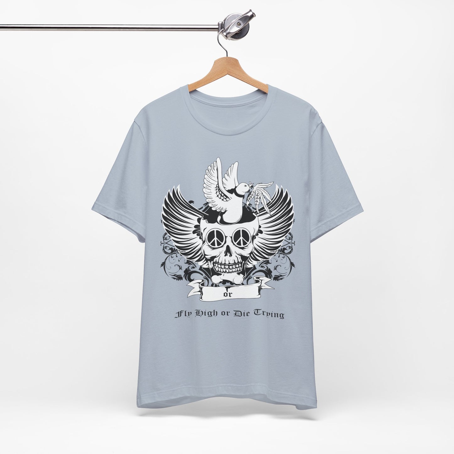 Bird Skull Graphic Design Tee, Skull Shirt, Vintage Tees, Art Design T-Shirt, Vintage Graphic Tee, Art Shirts with Skulls
