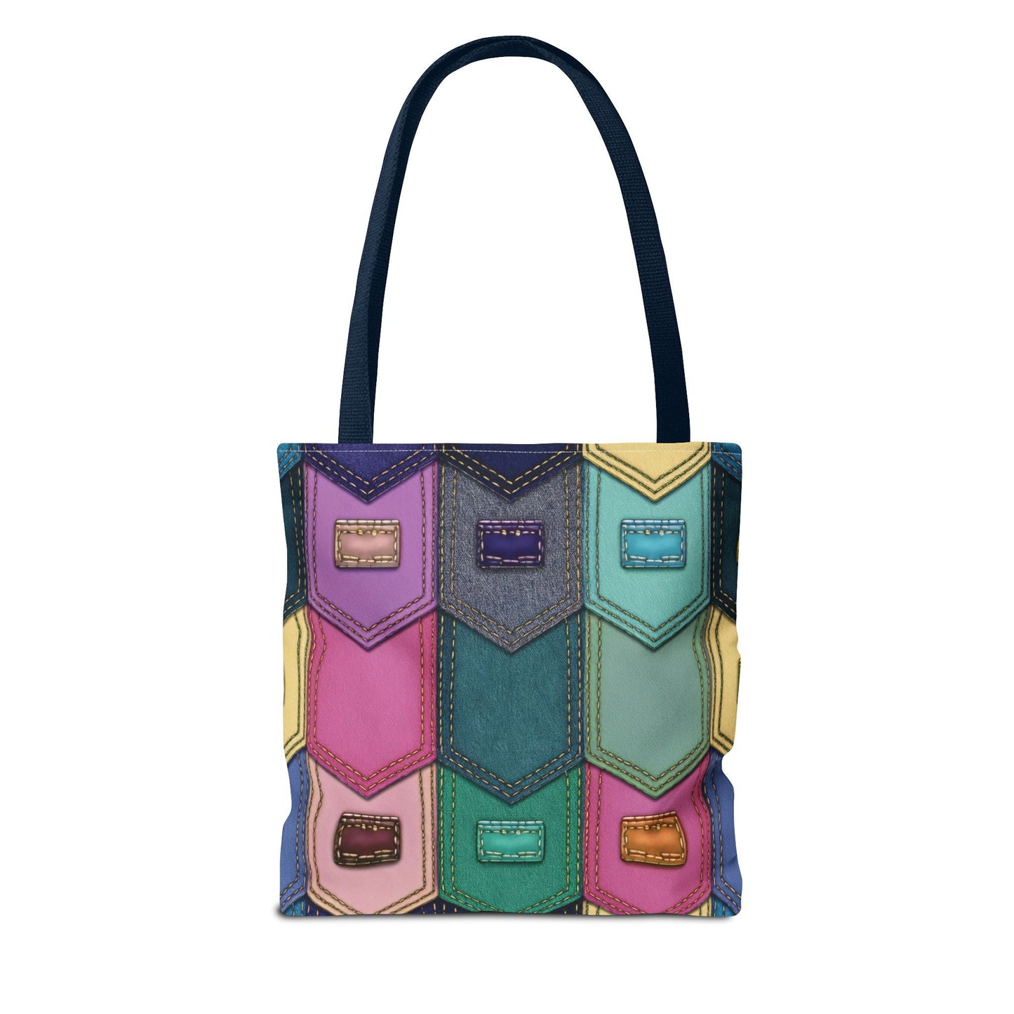 Denim Canvas Bag, Tote Bag Denim Printify