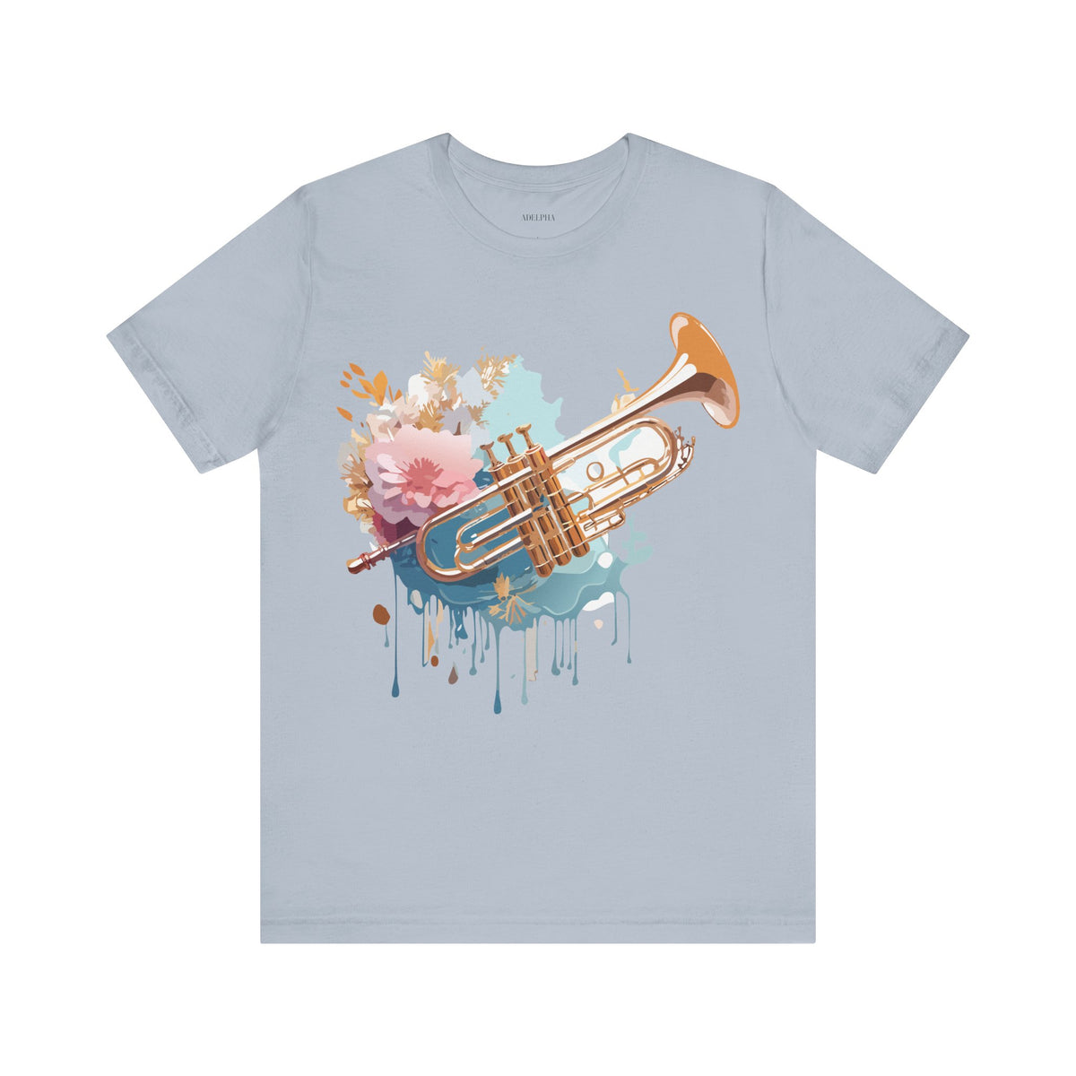 Music Graphic Unisex Cotton Bella+Canvas Tee with Art Design m161