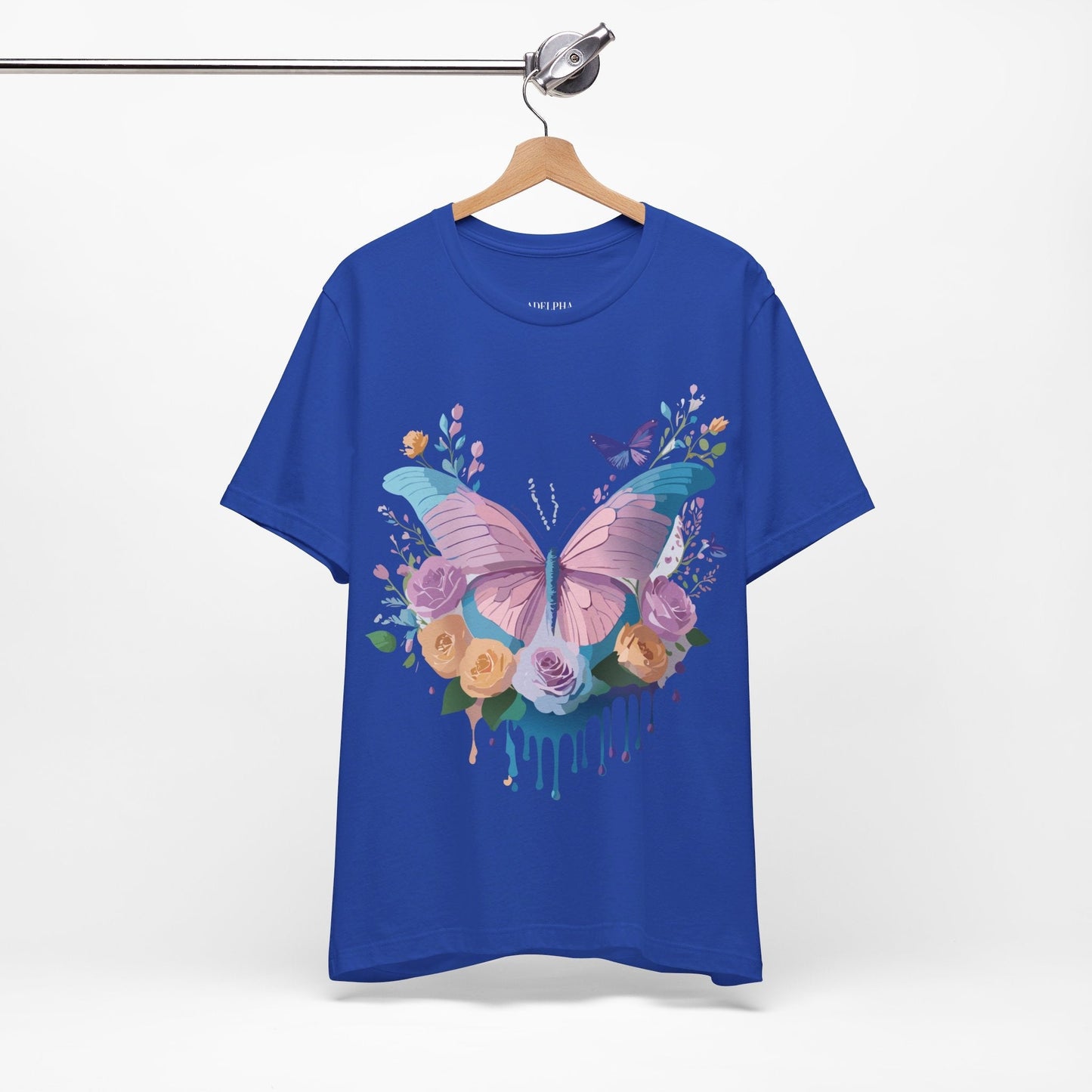 Adelpha Unisex Graphic Tee With Vintage Inspired Artwork Short Sleeve