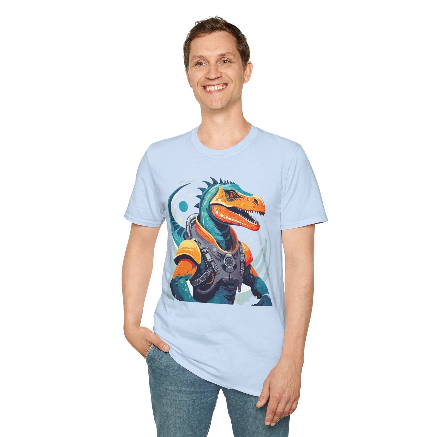 Alien Graphic Unisex Cotton Softstyle UFO Artwork Tee 10