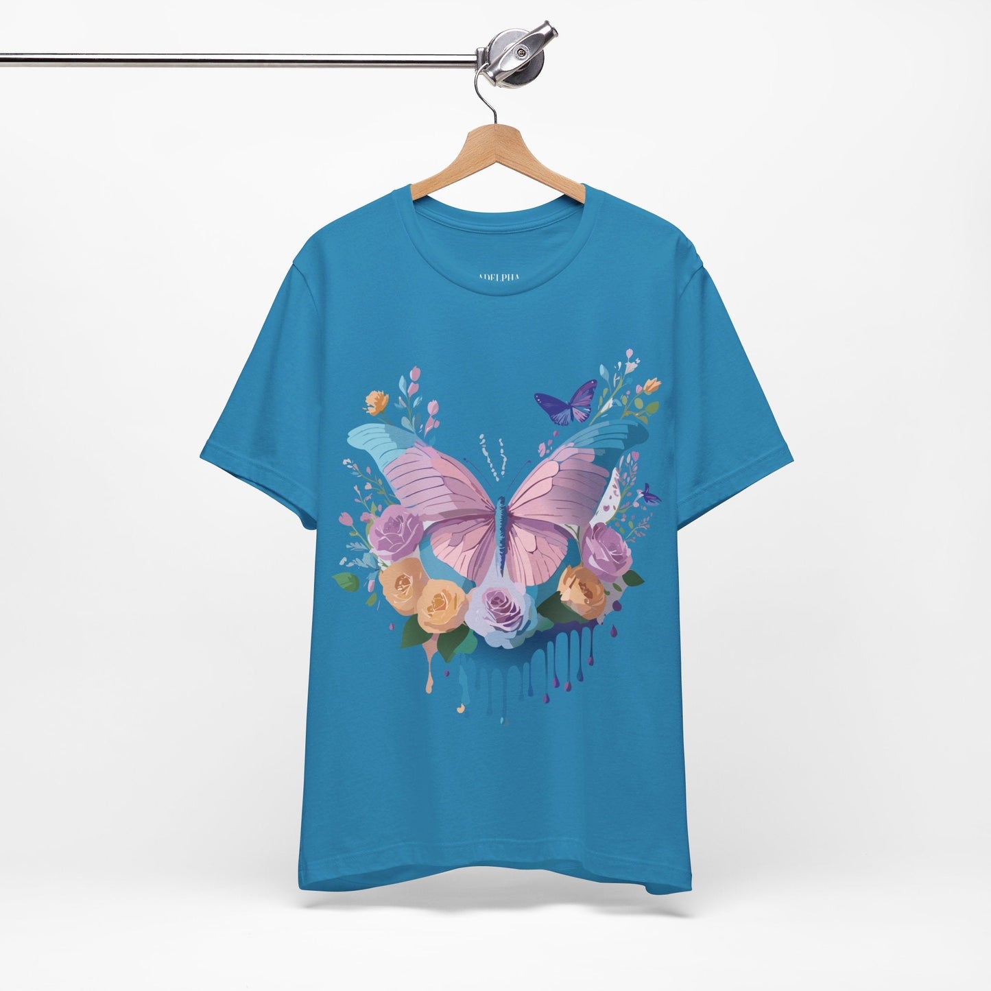 Adelpha Unisex Graphic Tee With Vintage Inspired Artwork Short Sleeve