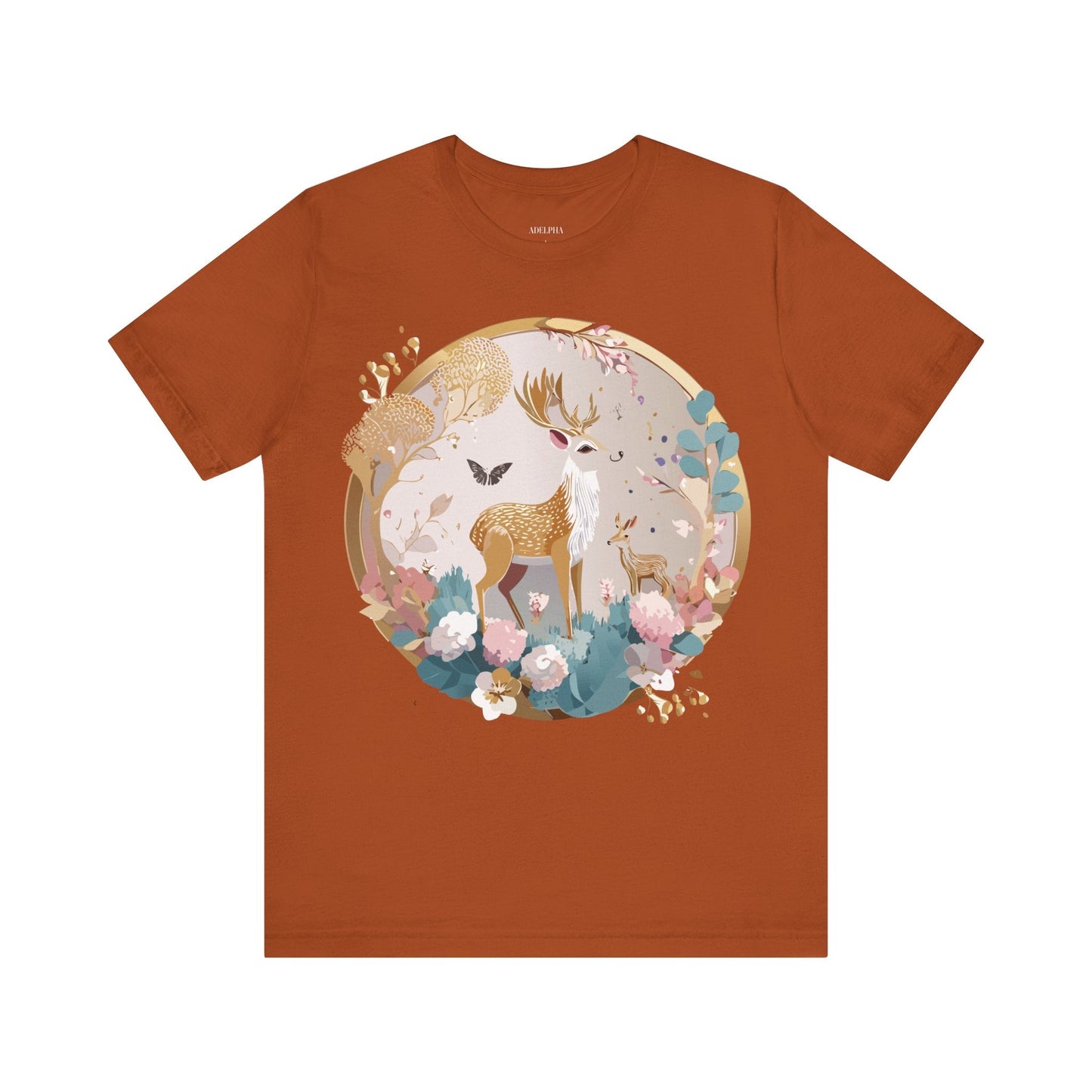 Medallion Graphic T Shirt Unisex Adelpha Vintage Inspired Artwork Short Sleeve Tee
