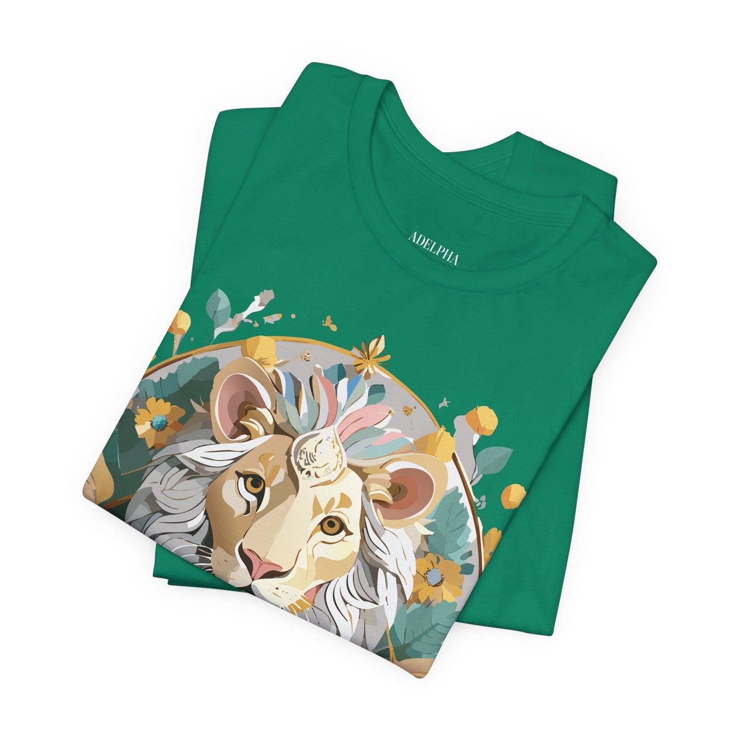 Medallion Graphic Unisex 100 Cotton Vintage Animal Medal Artwork Tee 58
