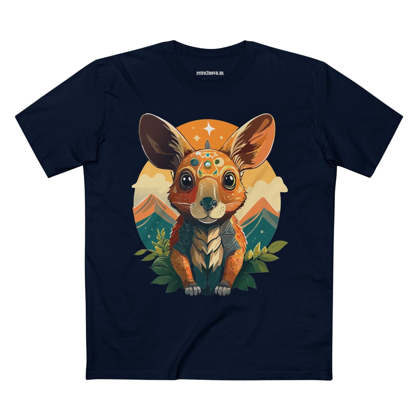 Rabbit Animals Shirt Unisex Premium Cotton Tee With Original Art Design From Retro2Nova Collection Premium Art Apparel