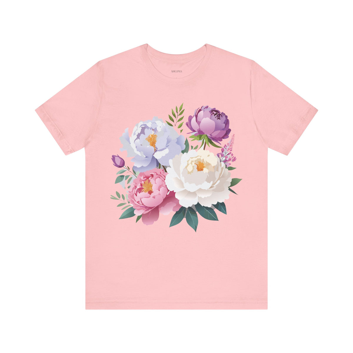 Floral Graphic Tee Shirt - Bella+Canvas Unisex 100 Cotton 30