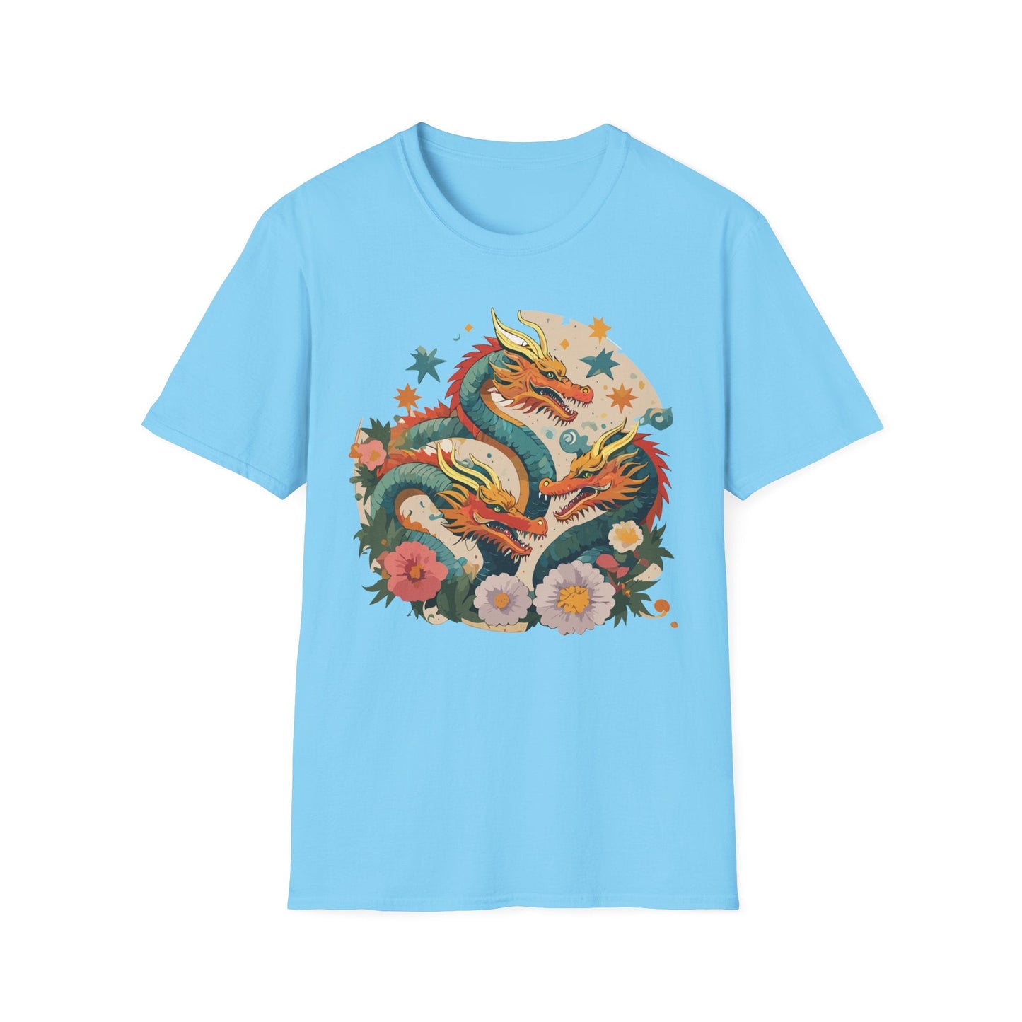 Dragon Graphic Unisex 100 Cotton Tee with Animal Artwork Design 10