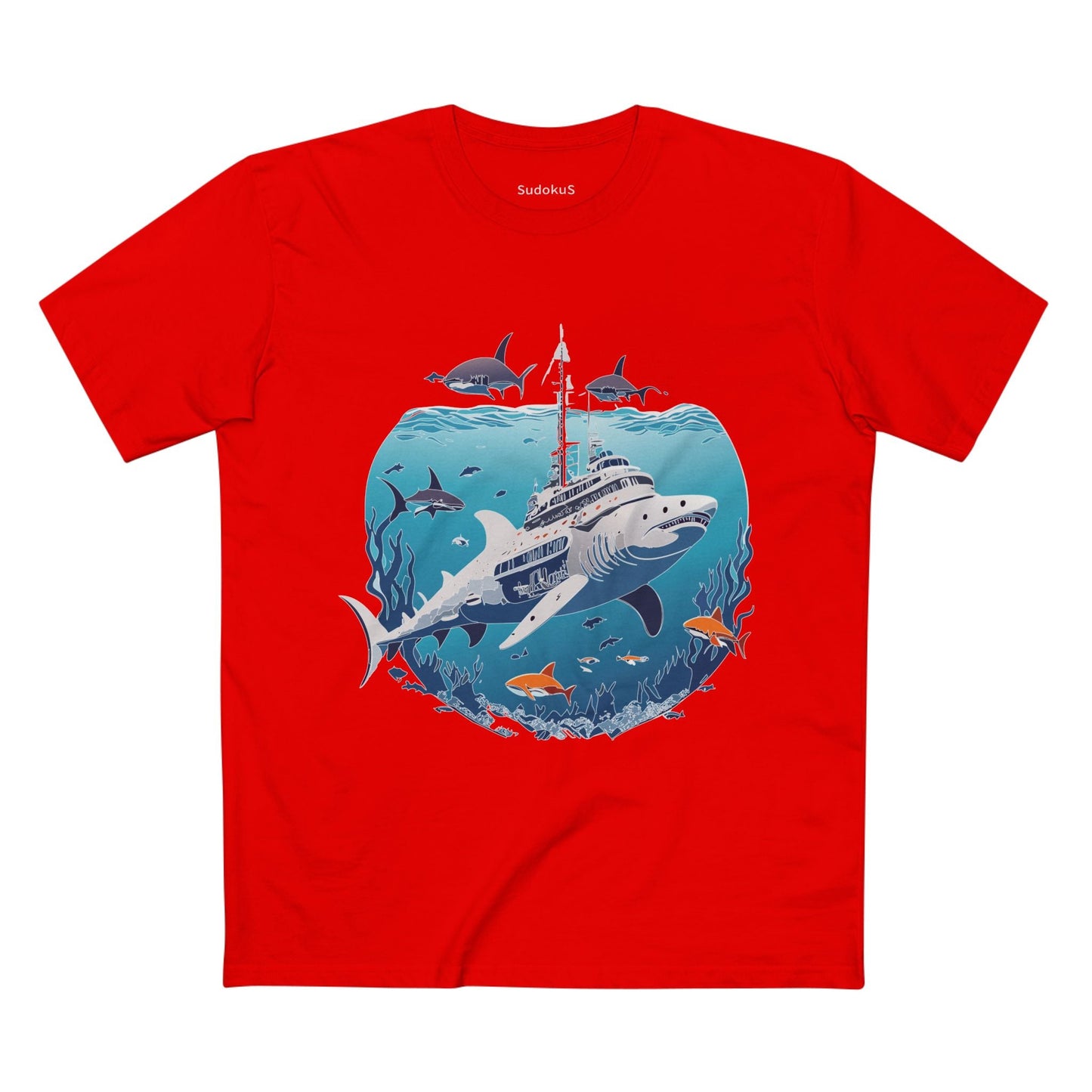 Ocean Coast Graphic Unisex 100 Cotton Staple Tee 8