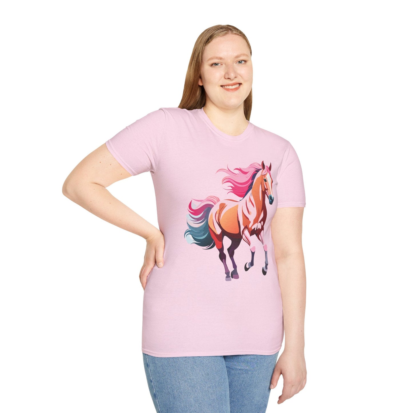 Horse Shirt Gildan Softstyle Tee Unisex 100 Percent Ring Spun Cotton