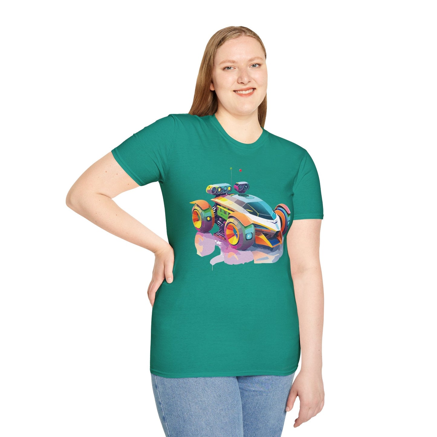 Car T Shirt Unisex Softstyle Tee With Cars Art Design Hot Wheels Edition Premium Cotton