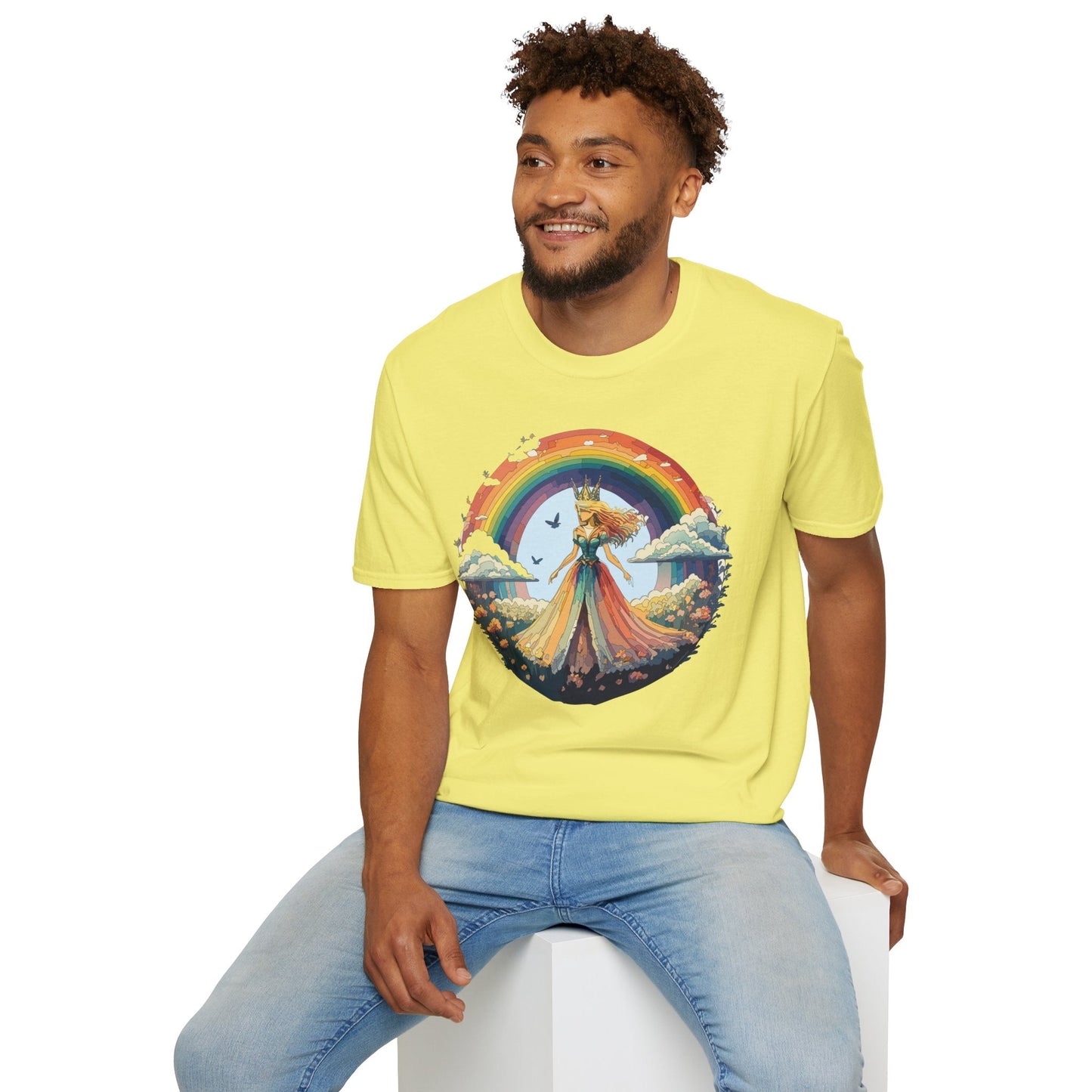 Womens Graphic T Shirt Art Design Tee Softstyle 64000 Unisex Lightweight Cotton Fabric