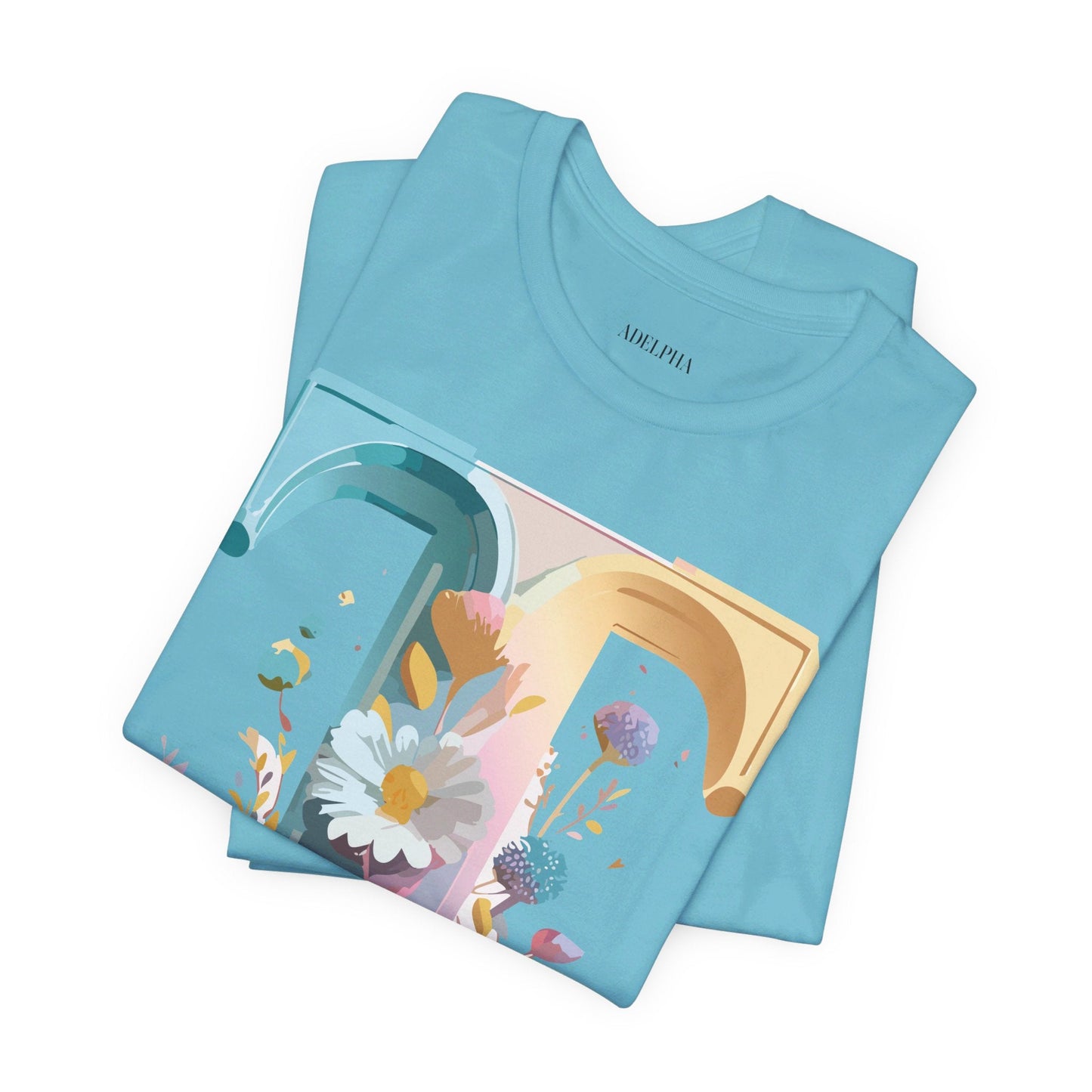 Unisex Letter T Shirt Graphic Tee With Vintage Adelpha Artwork Premium Comfort And Everyday Style