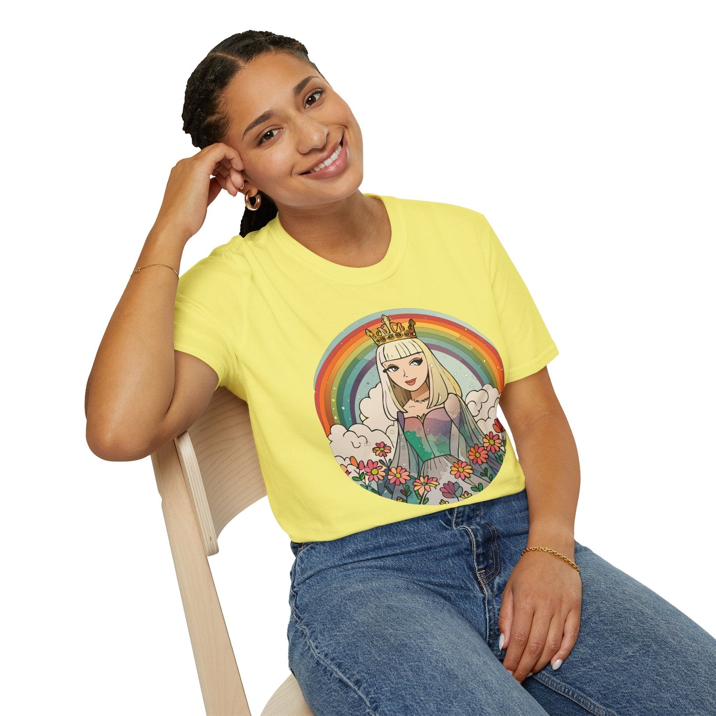 Womens Graphic T Shirt Art Design Tee Softstyle 100 Percent Ring Spun Cotton Comfort