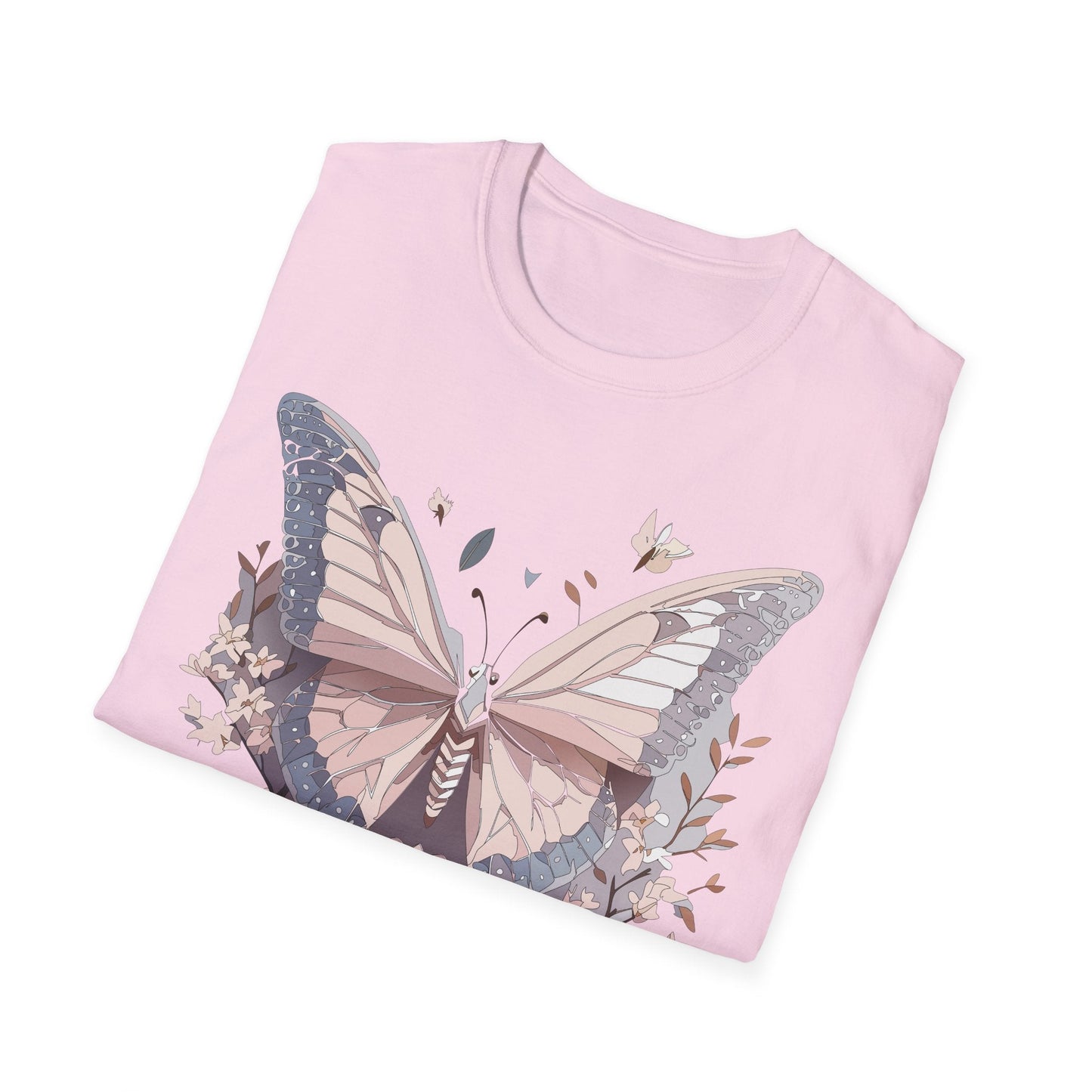 Butterfly Shirt Unisex Gildan Softstyle 64000 Monarch Butterfly Tee 100 Percent Ring Spun Cotton